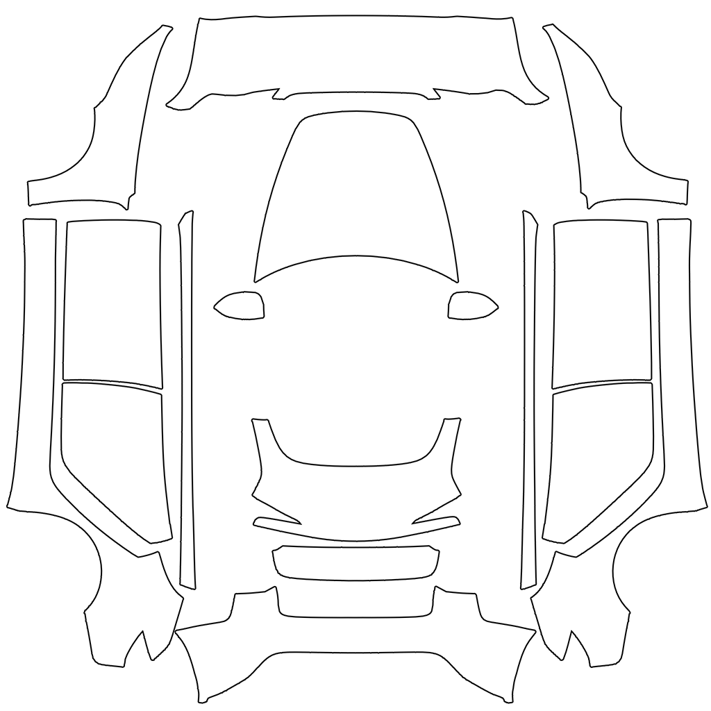 Tesla official Model 3 2024+ UV template